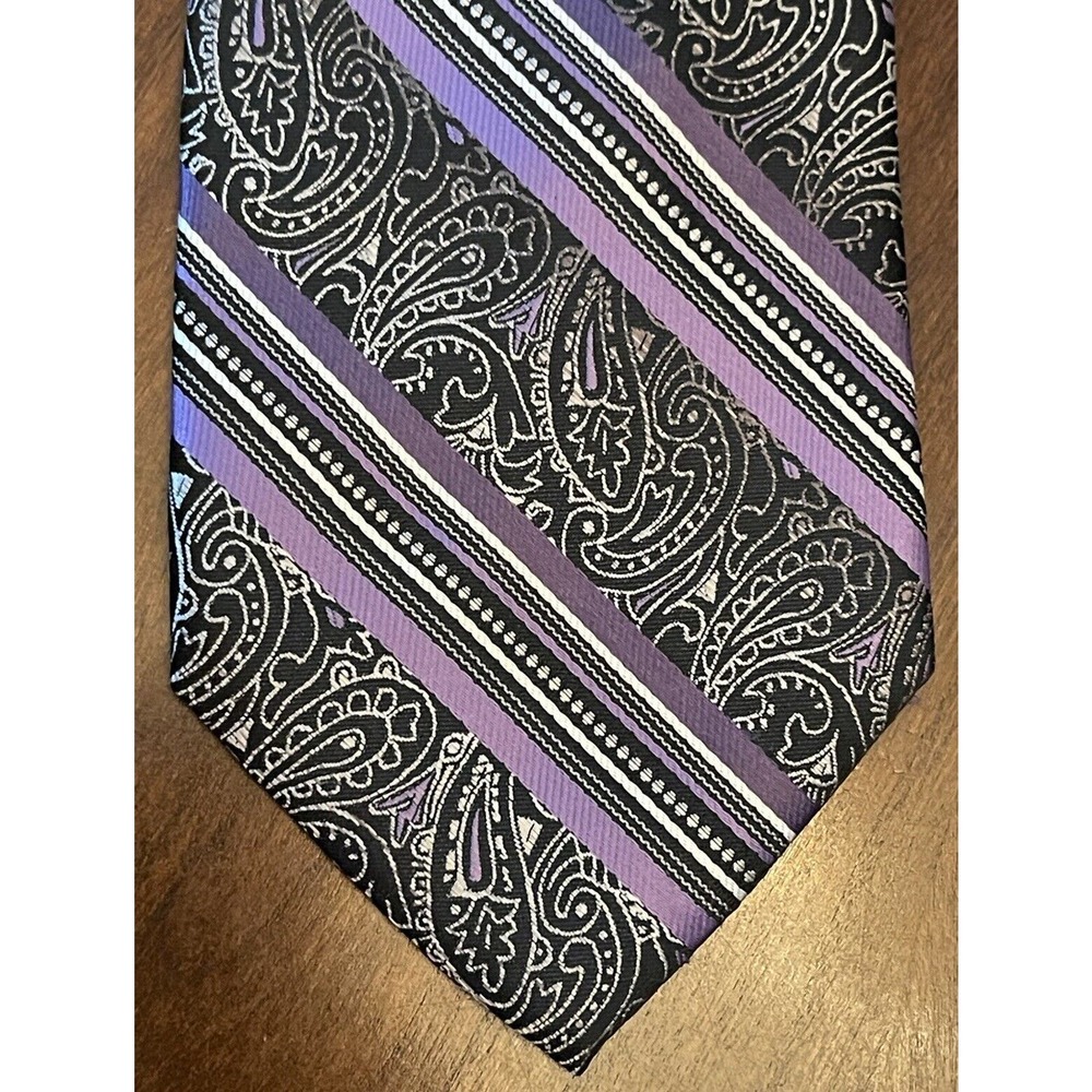 Platinum Designs Purple Black Gray Hand Made 100% Polyester Made In China
